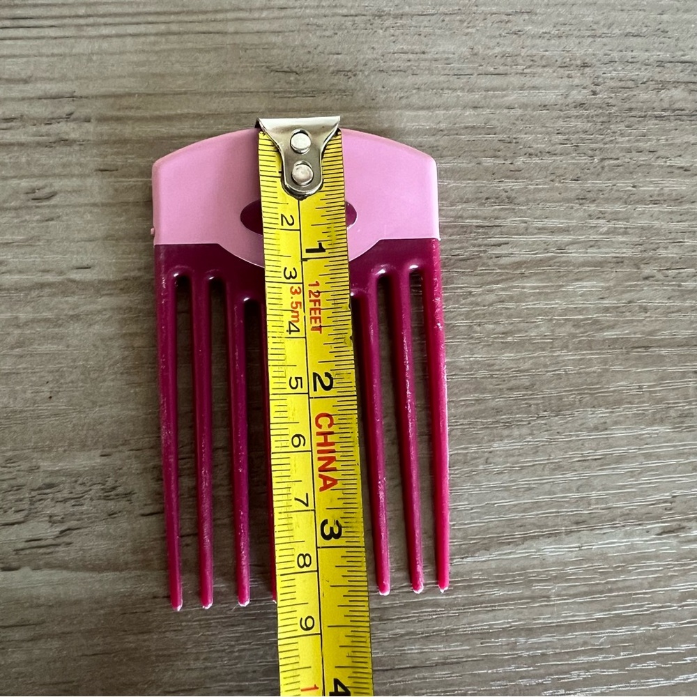 Vintage Goody Hair Pick Lift Comb Non Slip Handle Retro 90s USA Pink - Picture 12 of 12